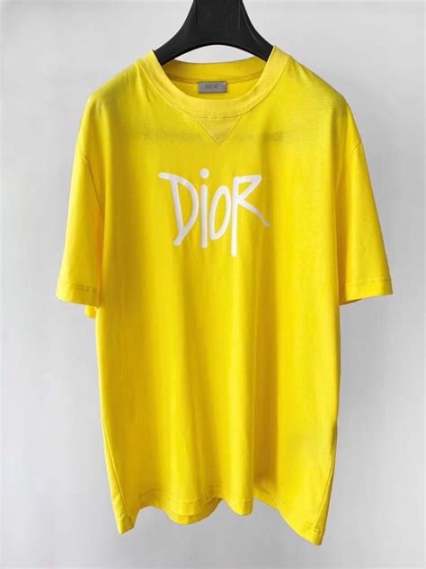 dior shirt yellow